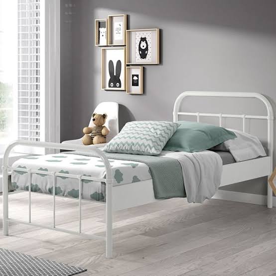 Metal frame single bunk bed for kids hostel