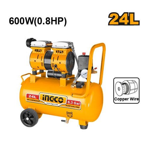 Portable 24L Belt- Driven Air Compressor