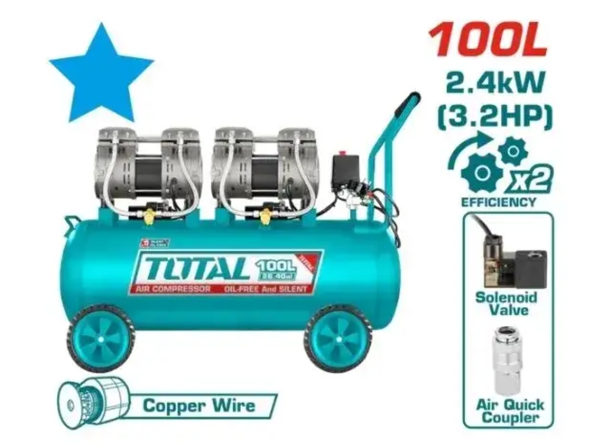 High-Pressure Diesel Engine Air Compressor (100L)