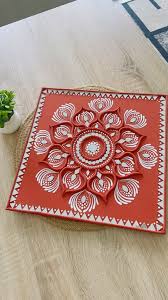 Handcrafted terracotta wall hanging art panel