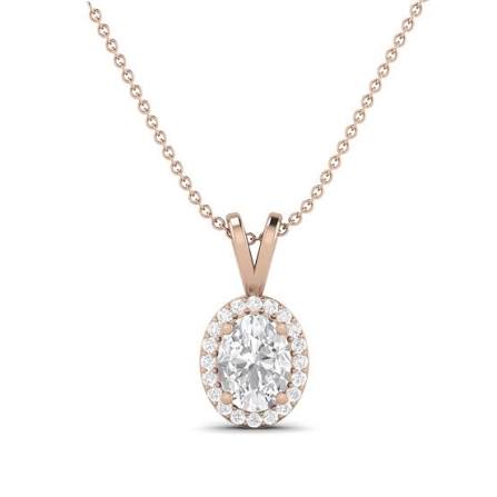 Moissanite diamond VVS1 solitaire pendant with 925 silver chain