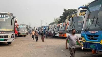 Open yard inter district bus & transport fleet overnight parking terminal