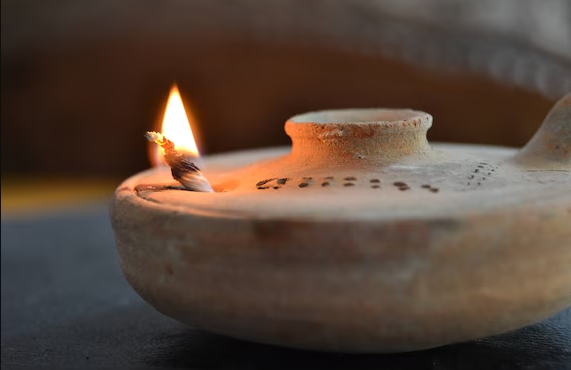 Rustic Clay Lamps