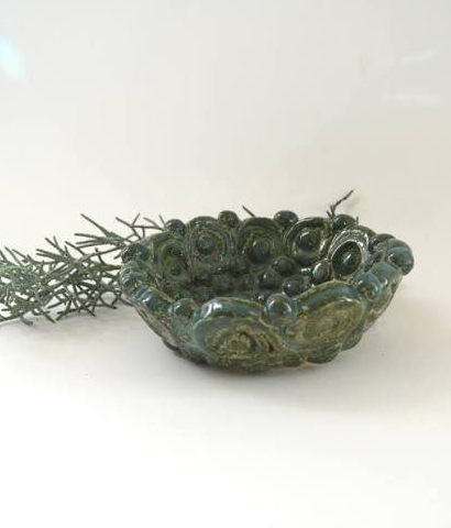 Vintage Glazed Ceramic Bowl