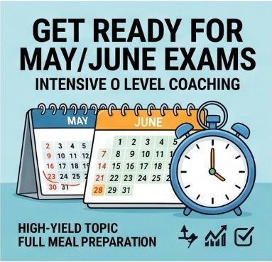 Get Ready for May/June Exams  Intensive O Level Coaching