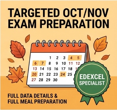 Targeted Oct/Nov Exam Preparation  Edexcel Specialist