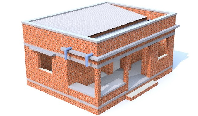Semi-Pucca Warehouse Shed & Boundary Construction
