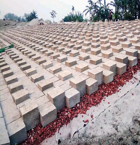 River Bank Protection & CC Block Pitching Works
