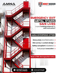 Fire Safety Door & Emergency Exit Staircase Installation