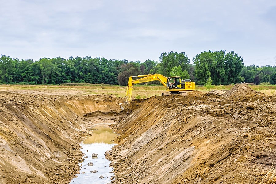 Pond & Canal Excavation and Earth Bund Formation
