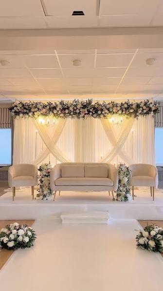Custom Corporate Stage & Backdrop Setup