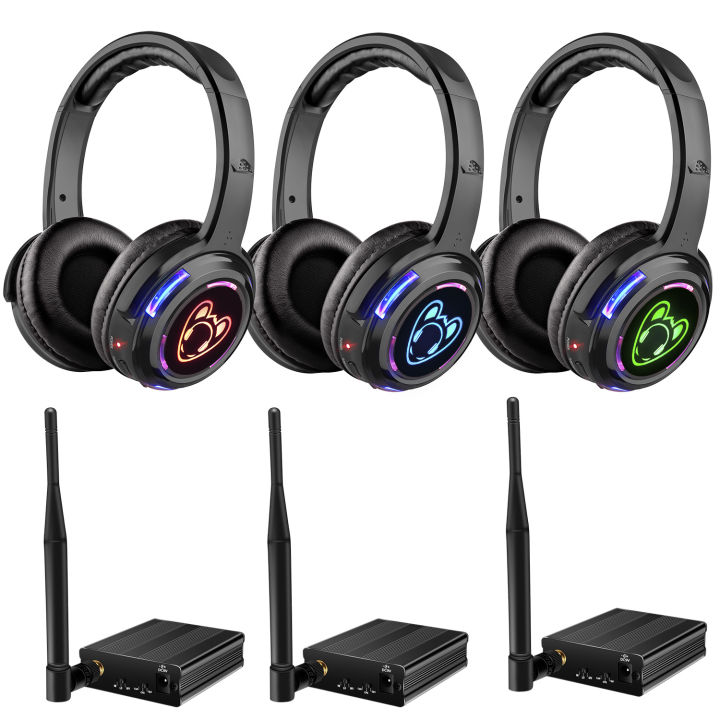 Professional Silent Disco Headphone Setup