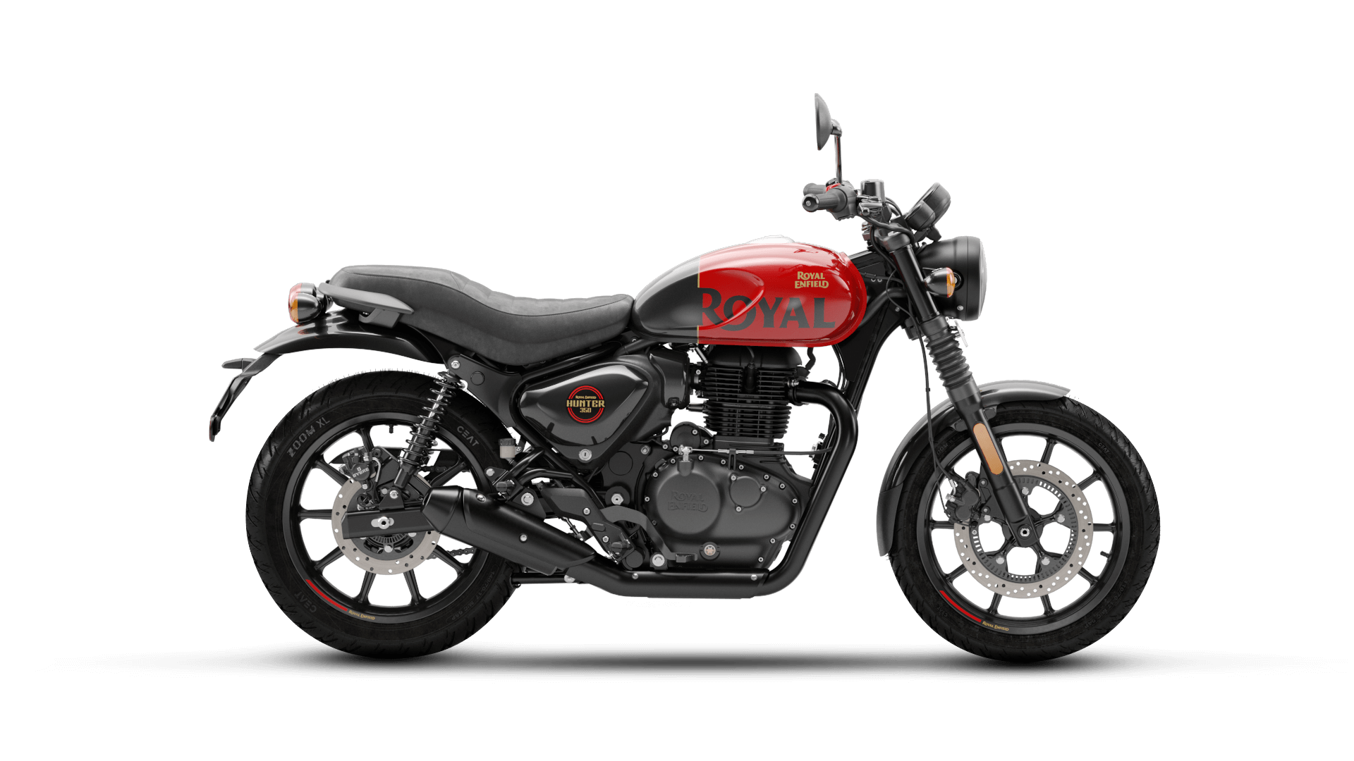 Royal Enfield Hunter 350 Rebel Red