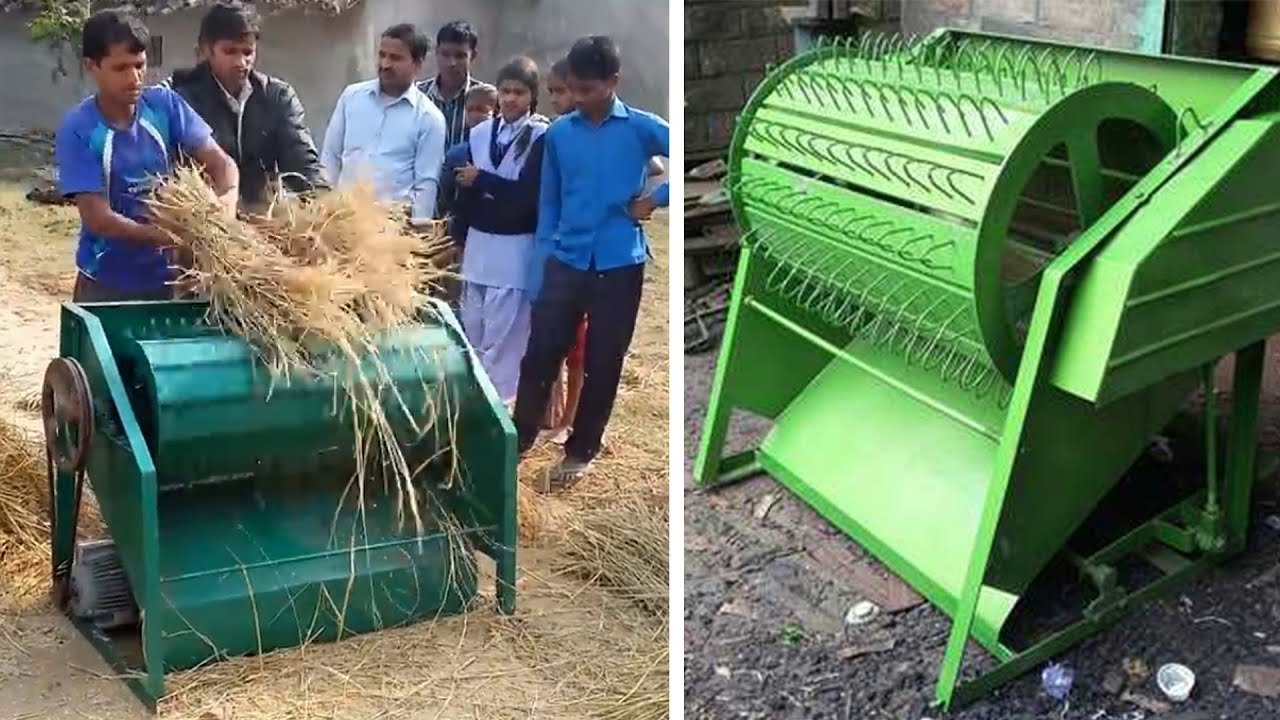 Foot-Operated Pedal Paddy Thresher Machine