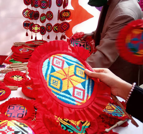 Embroidered Hand Fan (Nokshi Pankha)